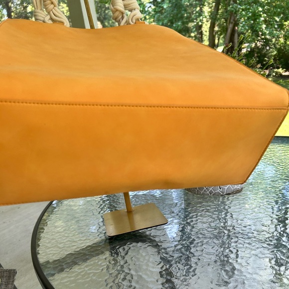 Universal Thread Mustard Tote with Rope Handles - Picture 5 of 6